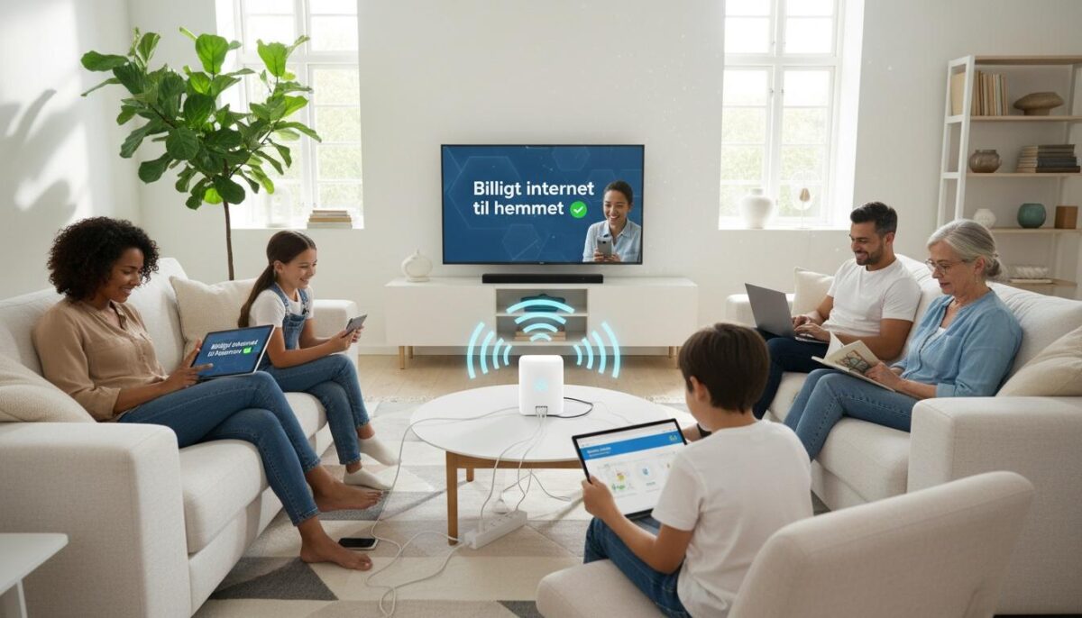 Roligt hjem med stabilt internet